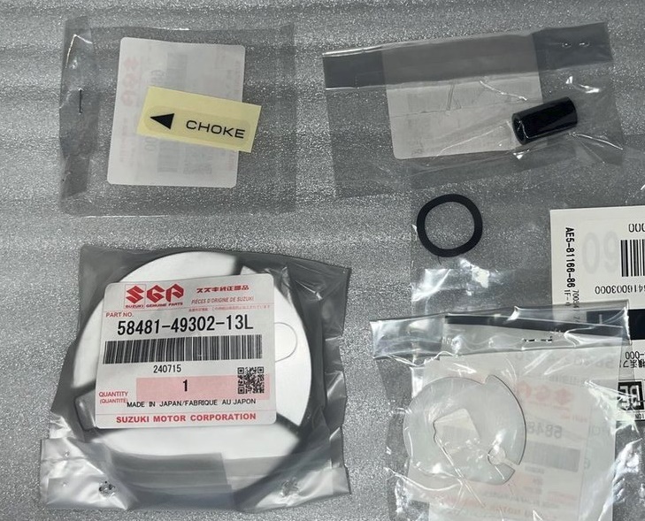 【新品未使用】GSX1100S GSX750S GSX-1100S GSX-750S スズキ刀 カタナ 純正 チョークレバーセット SUZUKI KATANA 　58481-49302-13L