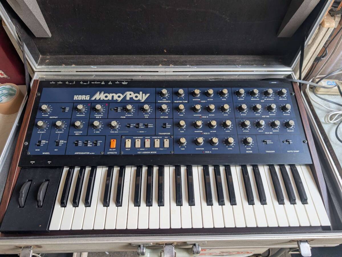 KORG MP-4 Mono Poly アナログシンセサイザー コルグ　ケース付き　動作品