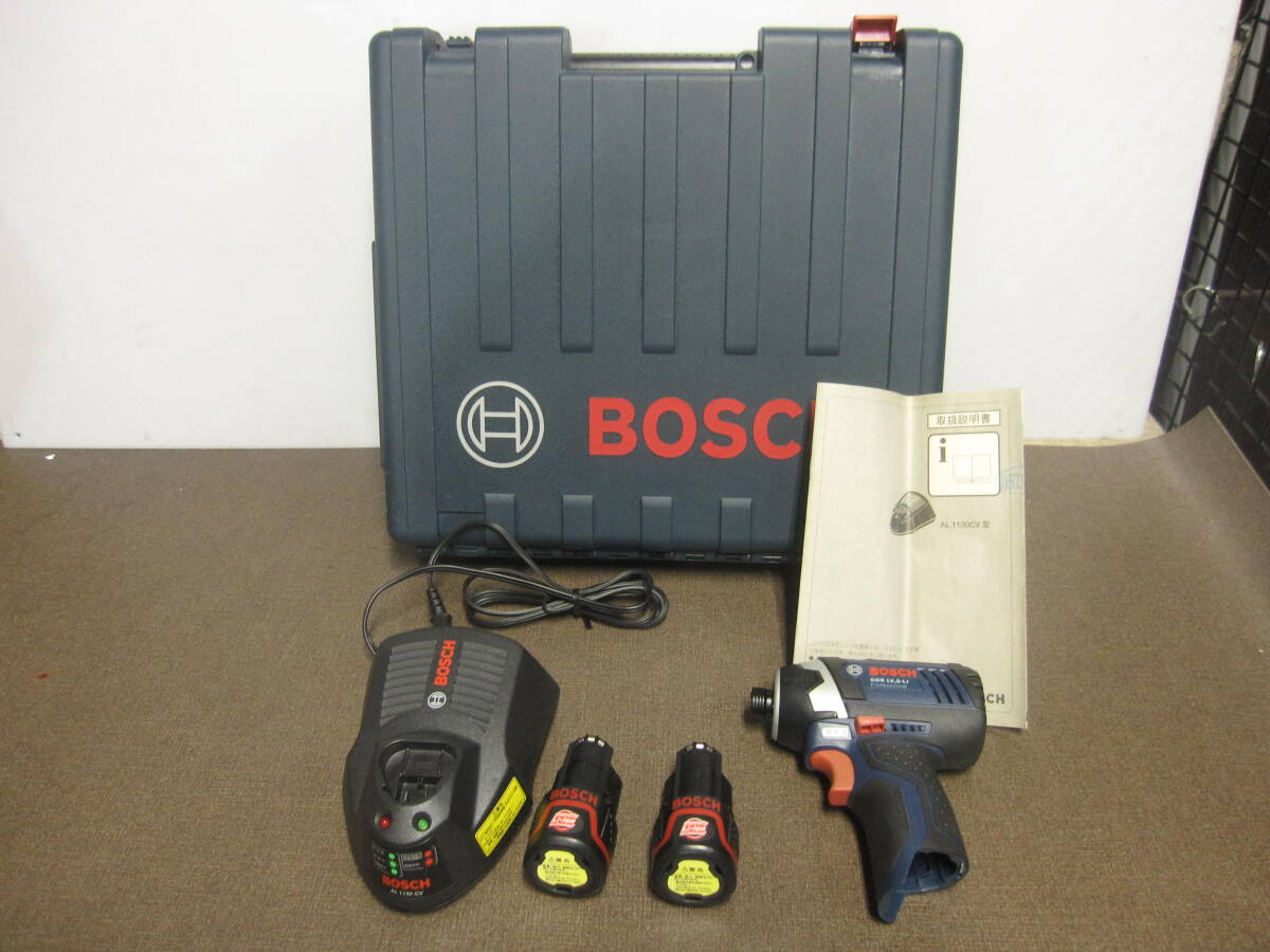 ＢＯＳＣＨ バッテリインパクトドライバー ＧＤＲ１０.８Ｖ－ＬＩ セット品 新品 セット品で\１５０００税込、送料無料