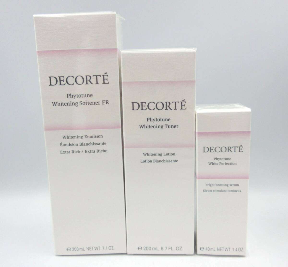 ★◇ コスメデコルテ フィトチューン ホワイトニング チューナー 化粧水 200ml ソフナー ER 乳液 200ml パーフェクション 美容液 40ml 未開