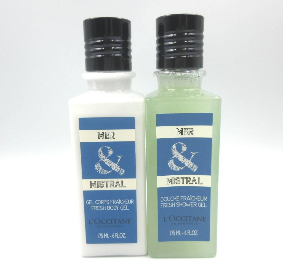 ★◇ L'OCCITANE ロクシタン メールミストラル MER&MISTRAL ME シャワージェル ボディ用洗浄料 175ml ボディジェル 乳液 175ml 2本セット