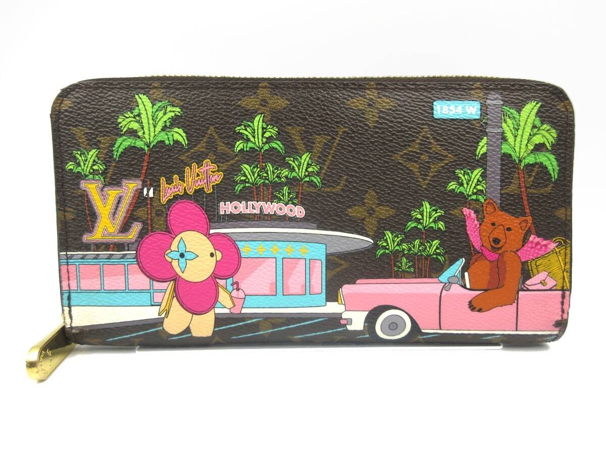 ★◇ LOUIS VUITTON ルイヴィトン ジッピーウォレット モノグラム ヴィヴィエンヌ ラウンドファスナー 長財布 M80857 ピンク RFID 中古品