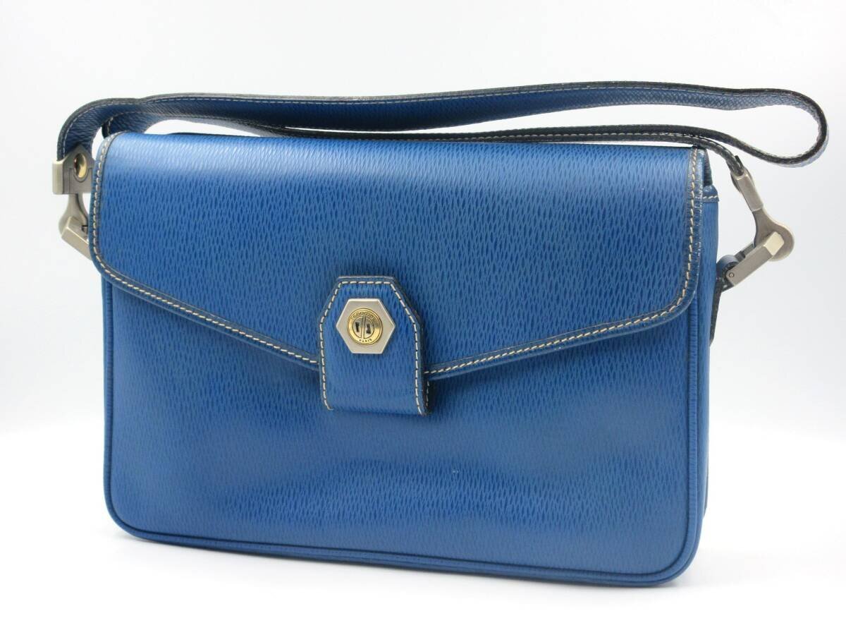 ★◎renoma レノマ バッグ ショルダーバッグ 青 ブルー レトロ 肩掛け レノマパリス 中古 長期保管品