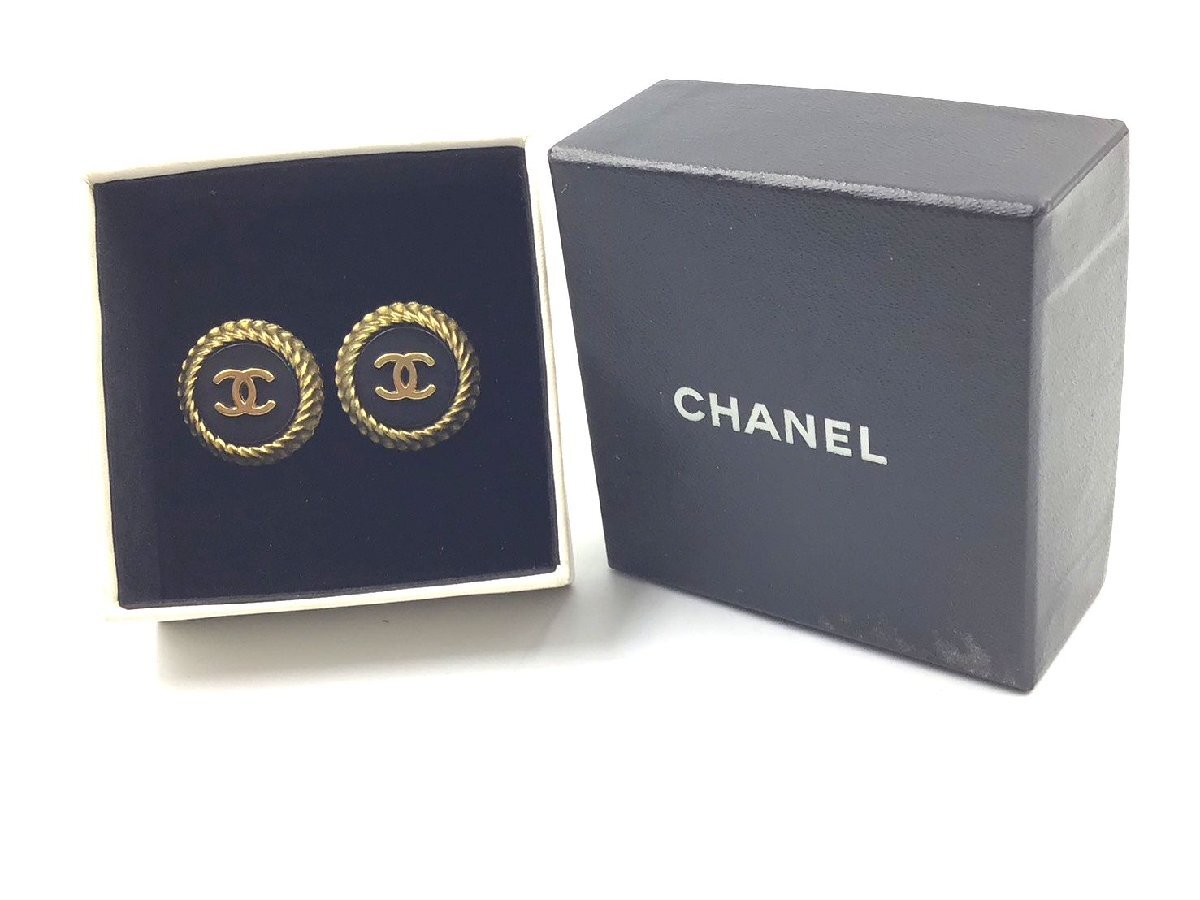 ★☆CHANEL　シャネル　ヴィンテージ　イヤリング　ココマーク　95C　箱付　ゴールド