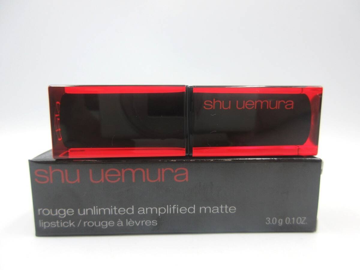 ★◎shu uemura シュウウエムラ ルージュ アンリミテッド アンプリファイド マット AM BG 963 ベージュ オレンジ系 口紅 外箱あり 個人保管