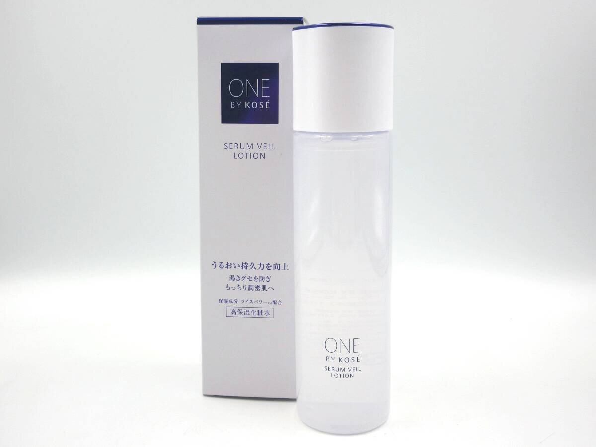 ★◎ONE BY KOSE ワンバイコーセー セラムヴェール ローション 高保湿化粧水 180ｍL 本体 ライスパワー 未使用に近い 個人保管品