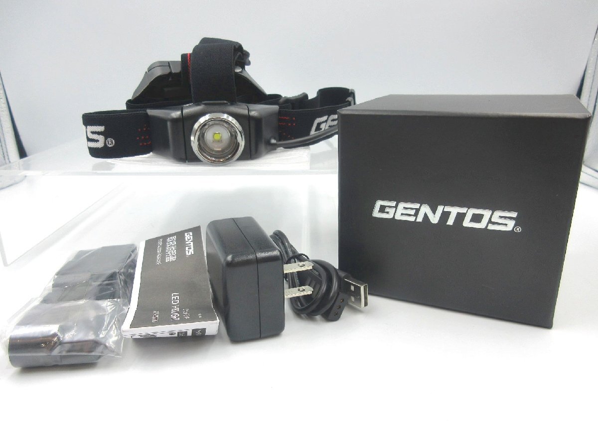 ★◎GENTOS ヘッドライト Gシリーズ GH-001RG ジェントス 充電式LEDヘッドライト 未使用品 個人保管品 現状渡し