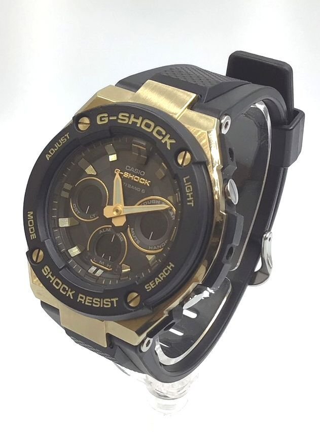 ★☆G-SHOCK Gショック CASIO カシオ GST-W300G 腕時計 ソーラー デジタル カレンダー ブラック×ゴールド