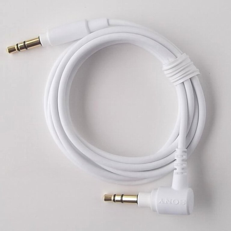 ■SONY WH-1000XM4 WM サイレントホワイト 純正付属品 ヘッドホンケーブル オーディオ用接続コード 美品 新品未使用 送料140円 (2)