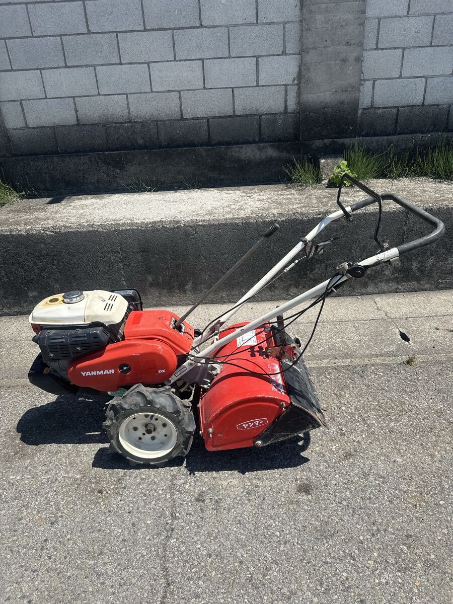 （動作確認済み）ヤンマー MRT6DX 耕うん機、5.8 HP、正逆回転、耕運機、家庭菜園用、エンジン良好！（発送可能）