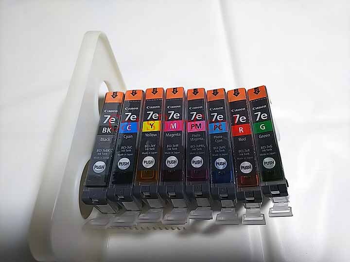 〇純正 インク Canon BCI-7e 8色 外箱無し [未開封] BCI-7e BK C M Y PC PM G R キャノンインクタンク