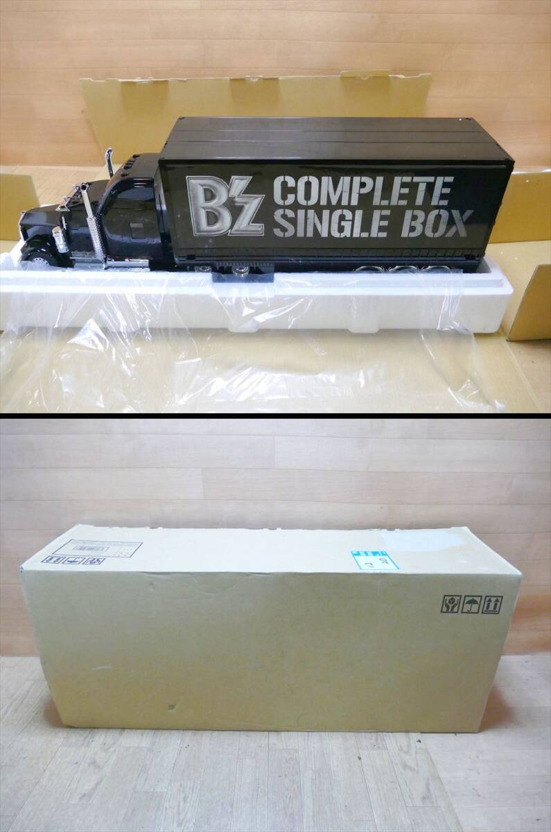 限定品 B'zトラックトレーラー CD B'z COMPLETE SINGLE BOX セブンイレブン 限定仕様 全長約80ｃｍ