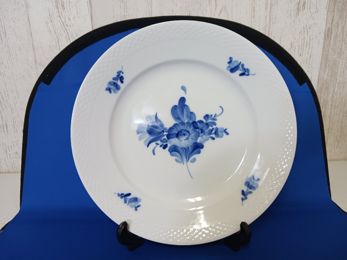 ROYAL COPENHAGEN　ロイヤルコペンハーゲン　ブルーフラワー・プレイン　25.5㎝プレート　624（現状品）