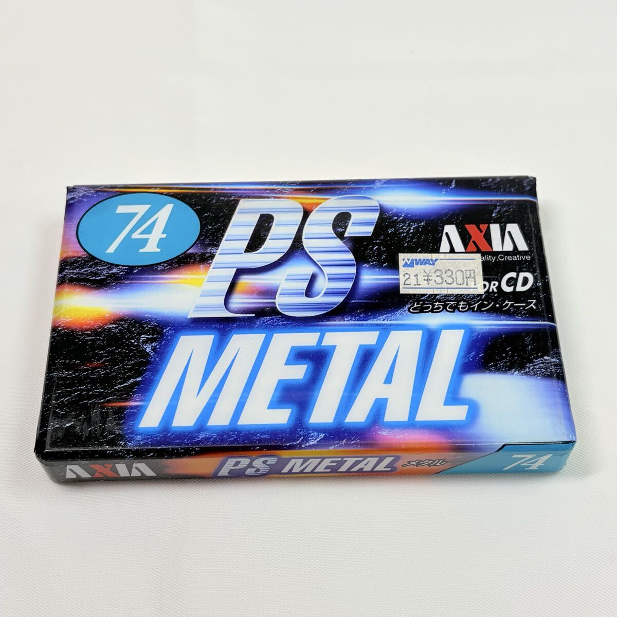 未開封品　AXIA PS METAL 74 カセットテープ　アクシア　メタルポジション　記録媒体　レトロ　当時物
