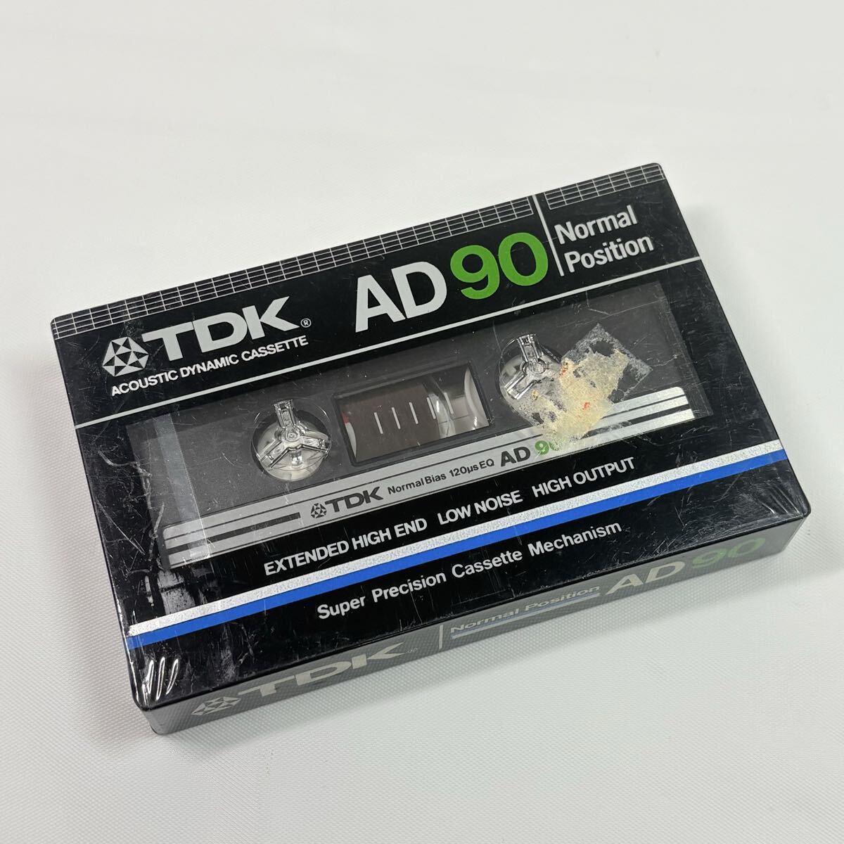 未開封品　TDK AD90 カセットテープ 90分 ノーマルポジション　レトロ　記録媒体　当時物