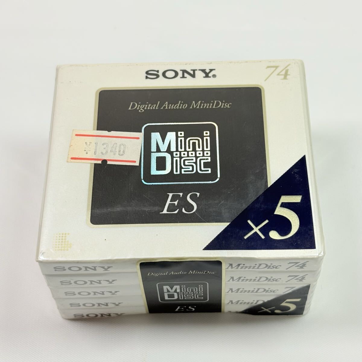 未開封品　SONY ES MiniDisc 74 5枚パック　ソニー　レトロ　当時物　レア　記録媒体