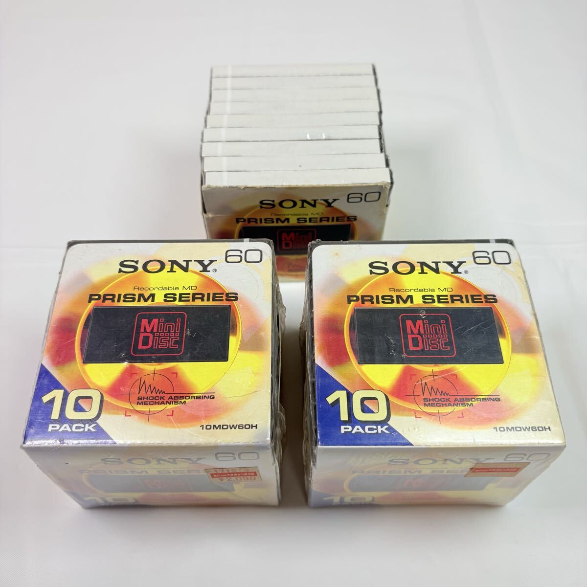 未開封品　SONY PRISM SERIES 60 ソニー　ミニディスク　10pack×2点＋９枚　記録媒体　レトロ　当時物