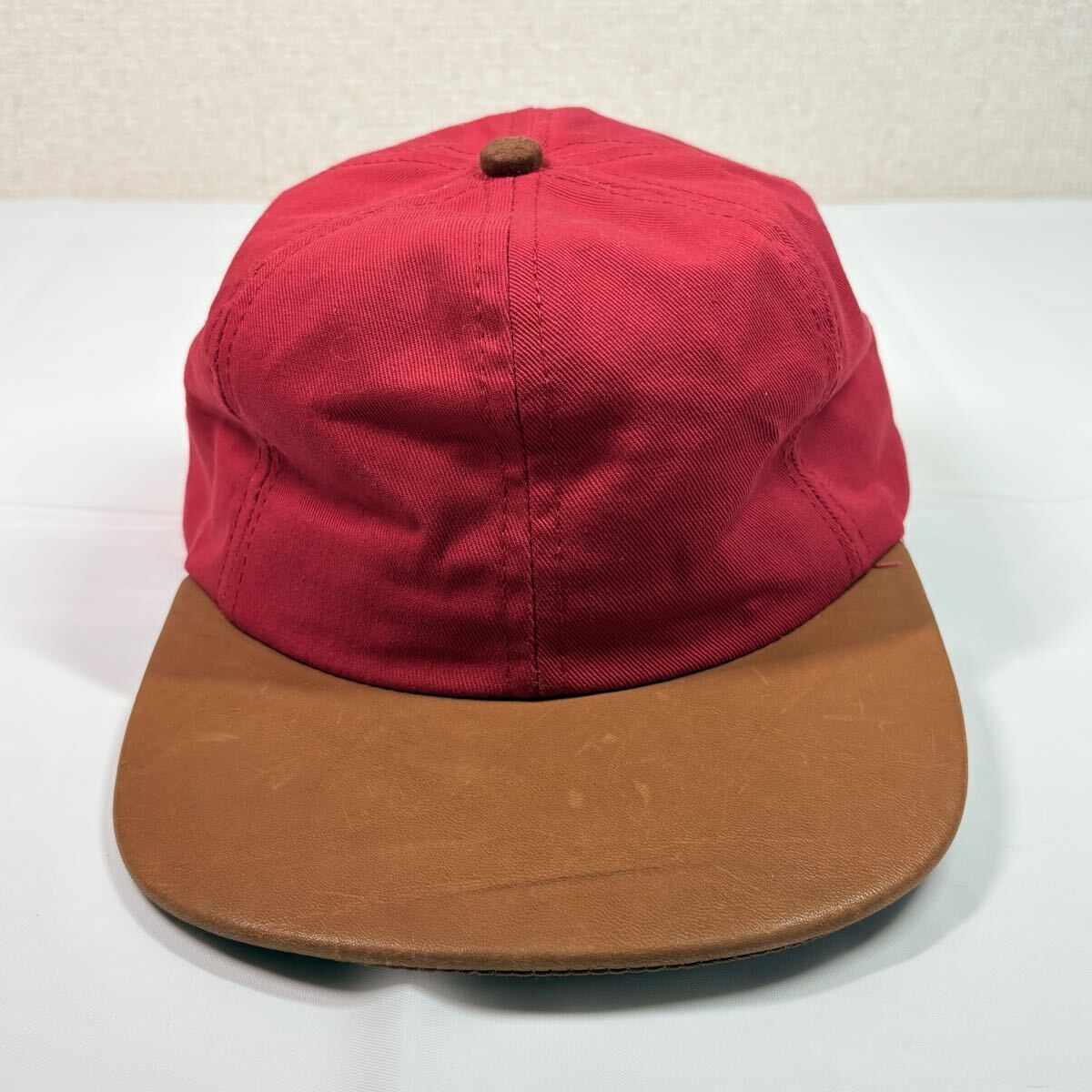 COACH コーチ ヴィンテージ キャップ オールドコーチ　90s アメリカ製　帽子　レッド　メンズ　レディース　古着
