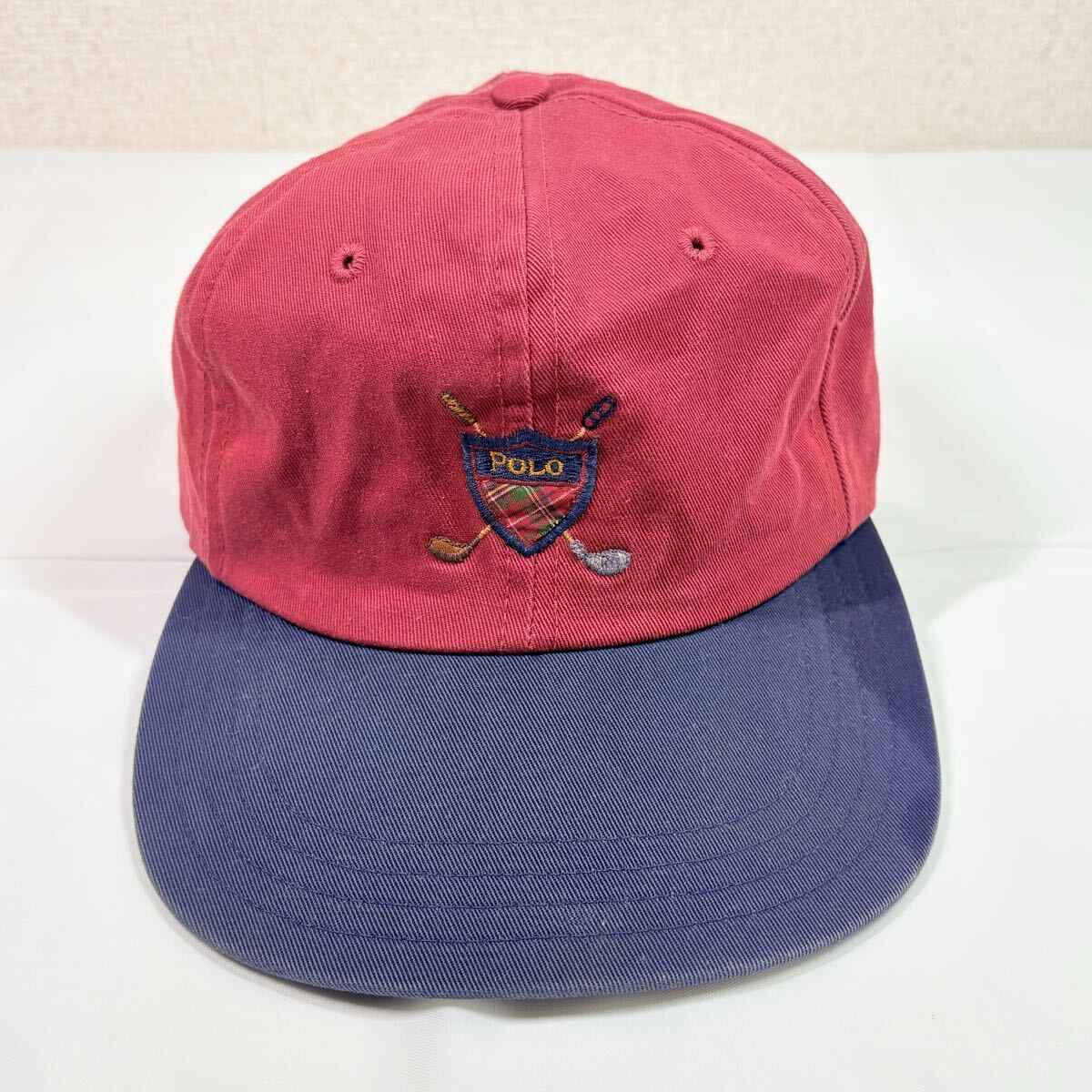 90s POLO Ralph Lauren ポロラルフローレン　USA製　ヴィンテージ　キャップ　帽子　古着　中古