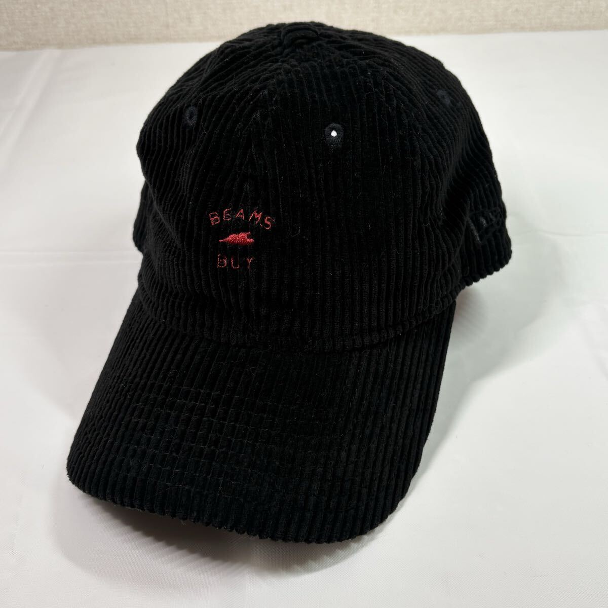 NEWERA ニューエラ × BEAMS BOY キャップ　コーデュロイ　帽子　ブラック　メンズ　レディース　古着