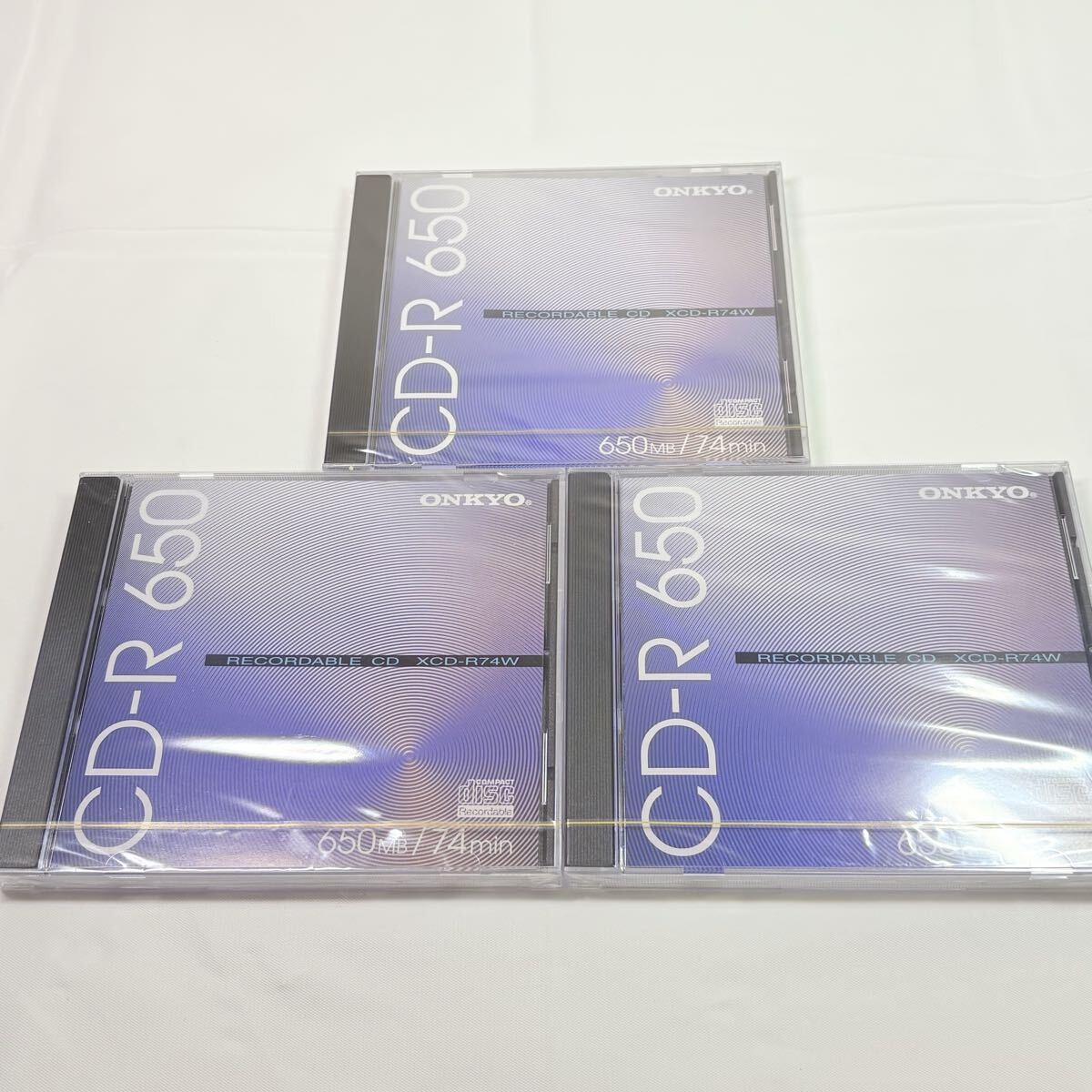 未開封品　ONKYO CD-R 650MB 74min オンキョー 3点　記録媒体