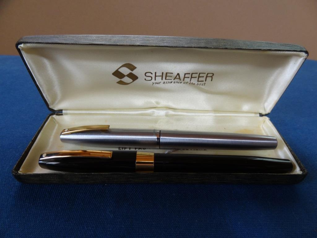 ペン先14K 刻印 SHEAFFER シェーファー 万年筆 2本 ケース付き 現状品 