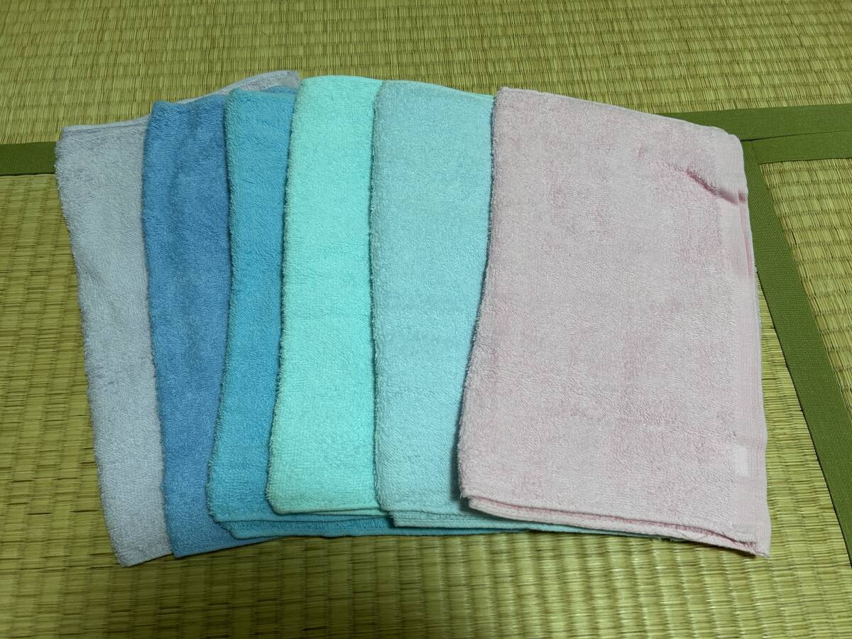 ≪未使用≫フェイスタオル　色違い６枚セット