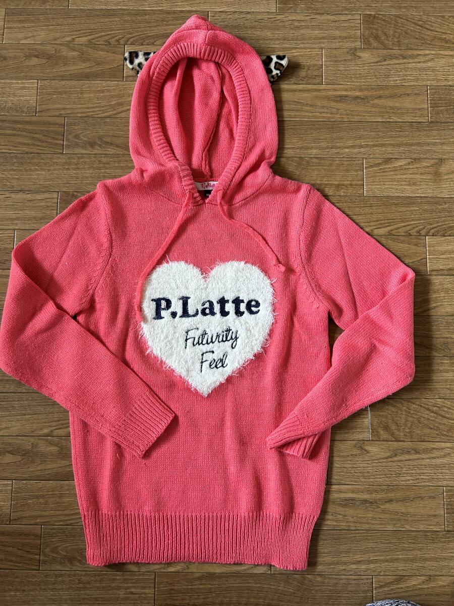 ☆USED☆pinklatte パーカー　XSサイズ