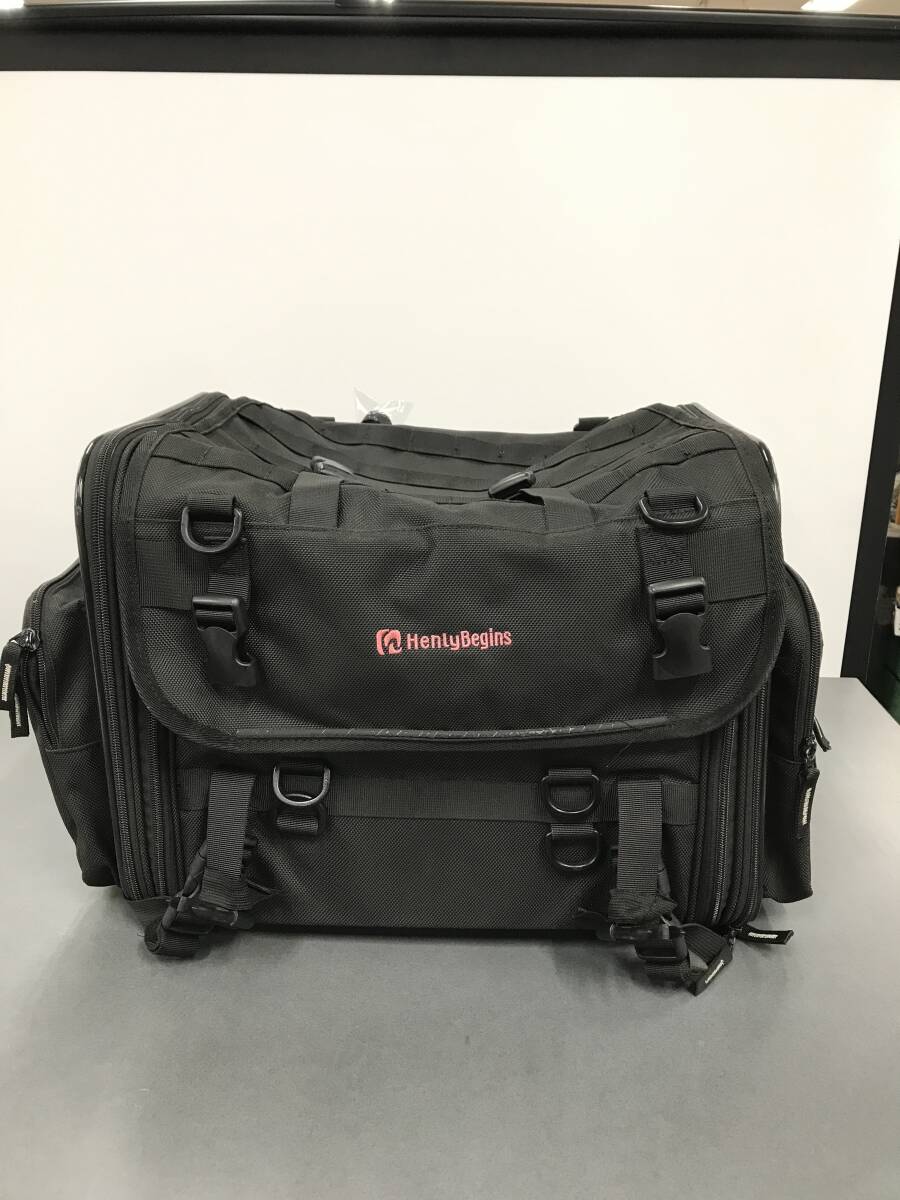 Henly Begins ツーリングバッグ　ブラック　現状品　中古品