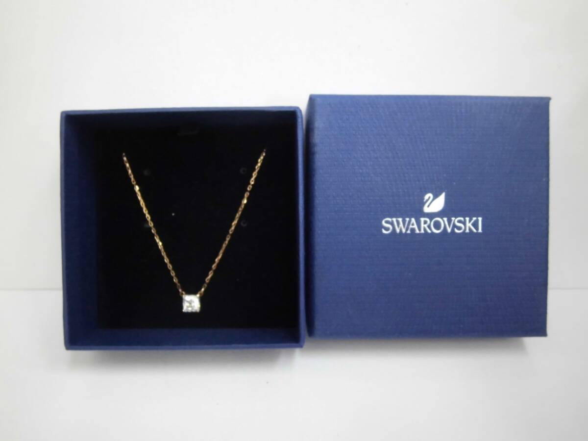 スワロフスキー ネックレス ペンダント SWAROVSKI スクエア クリスタル