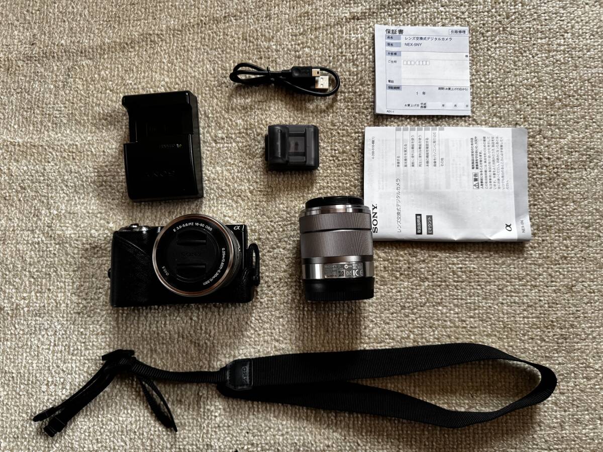 ★極上美品★「SELP1650」レンズ付き　ダブルレンズキット SONY ソニー α NEX-5N 充電器付 