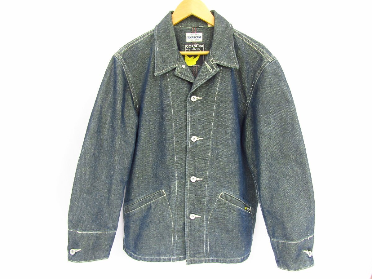 SUGAR CANE SC10481 シュガーケーン デニムカバーオール CORDURA ジージャン 東洋エンタープライズ インディゴ サイズ不明 中古品◆5161
