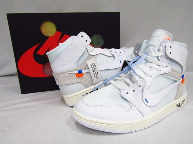 Virgil Abloh Archive V.A.A. × Nike Air Jordan 1 Retro High OG Alaska AA3834-100 ナイキエアジョーダン1 27.0cm 未使用品◆5418