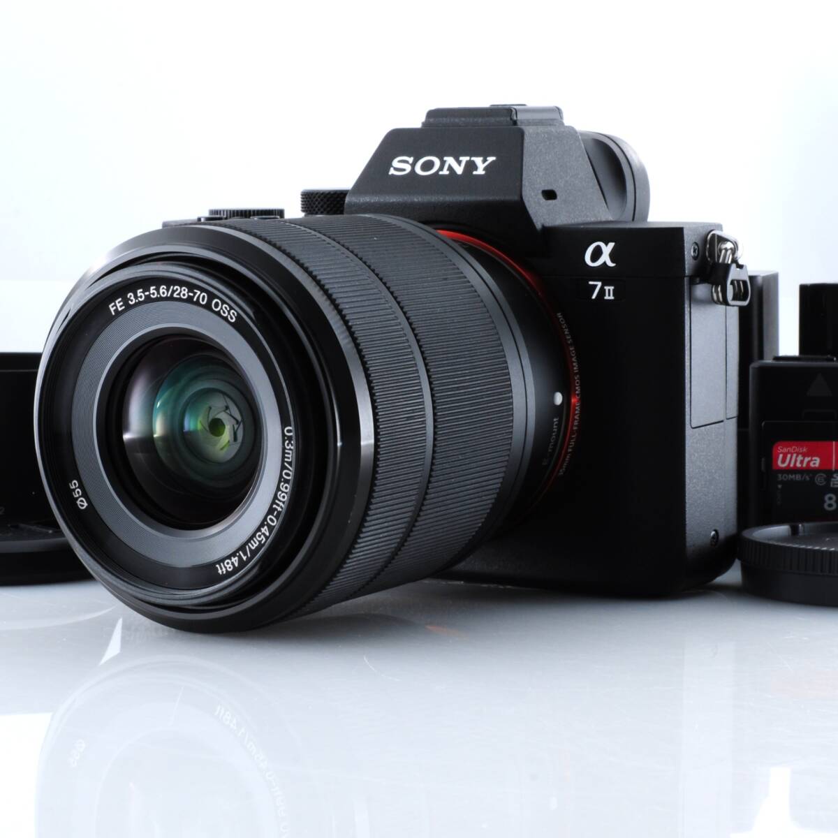 ショット数4,279回！【ソニー】SONY α7II ILCE-7M2 + FE 28-70mm OSS レンズキット バッテリー3個付 #R290