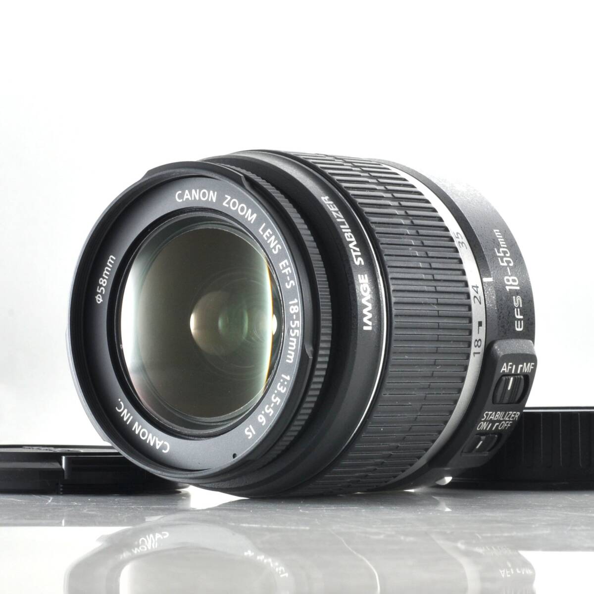 【キヤノン】CANON EF-S 18-55mm F3.5-5.6 IS オートフォーカスレンズ #T318B