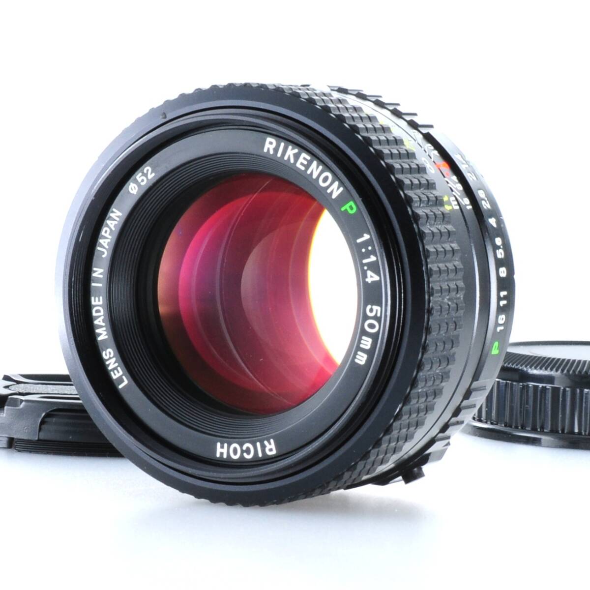 【リコー】RICOH P 50mm F1.4 Kマウント MF 標準レンズ #T615
