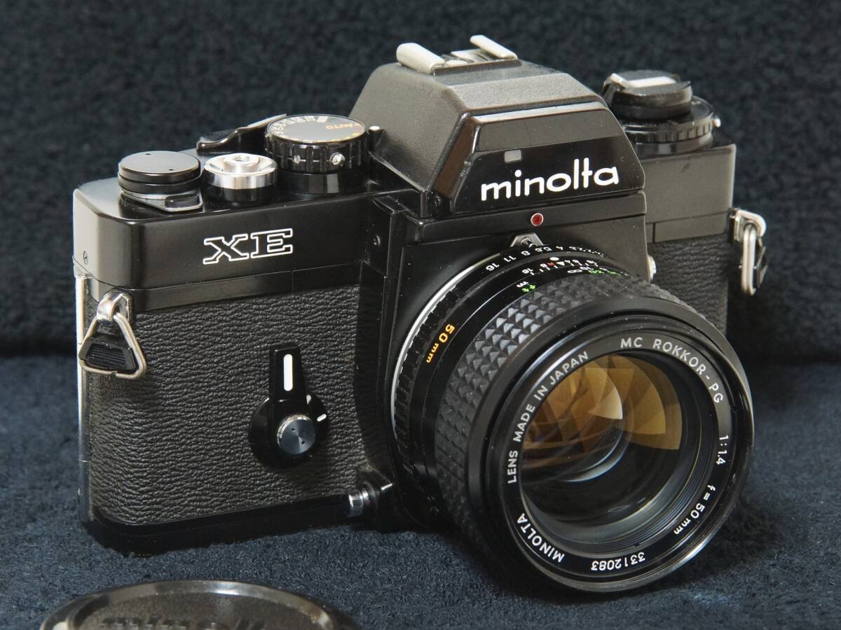 MINOLTA XE MC ROKKOR PG 50mmF1.４標準レンズセット【Operation Confirmed・動作確認済】