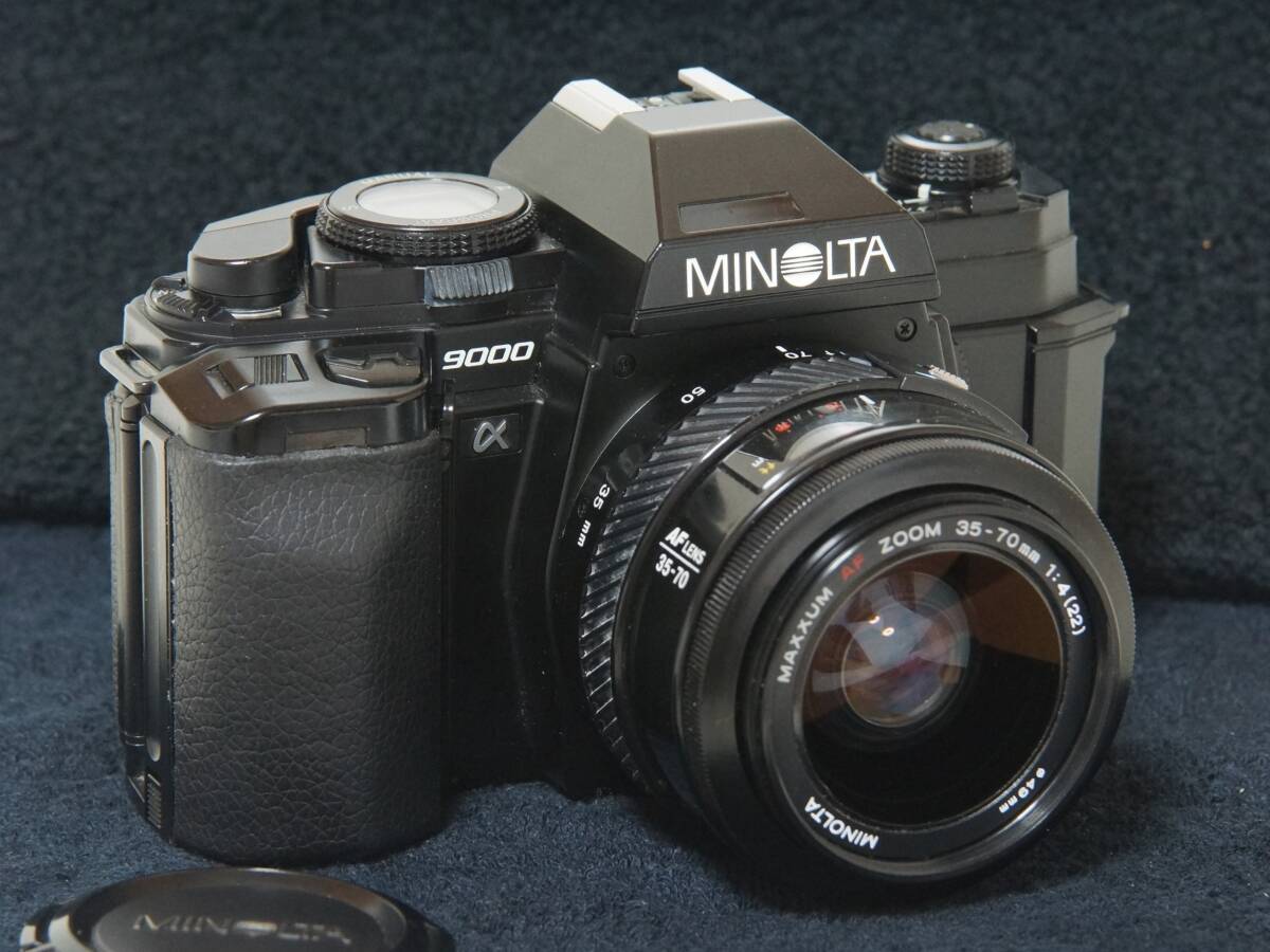 MINOLTA α9000(MAXXUM,DYNAX) AF ZOOM 35-70mmF4 標準ズームレンズ付きセット【Operation Confirmed・動作確認済】