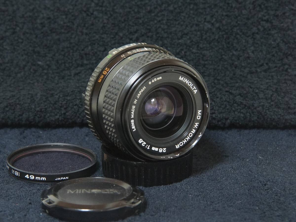 MINOLTA MD W.ROKKOR 28ｍｍF2.8 単焦点広角レンズ【Operation Confirmed・動作確認済】