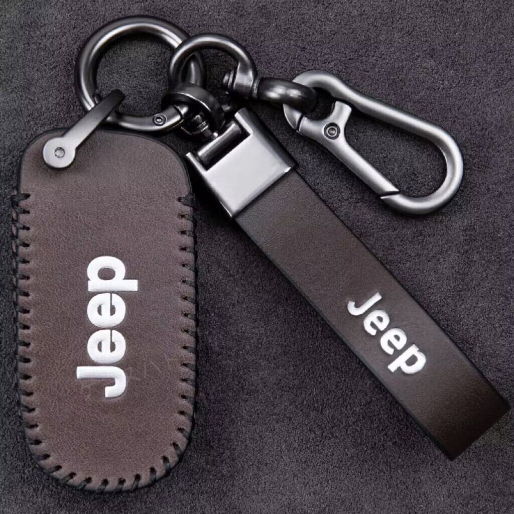 Jeep キーケース キーホルダー レザー製 3点セット　スマートキー　キーレス カバー　２色
