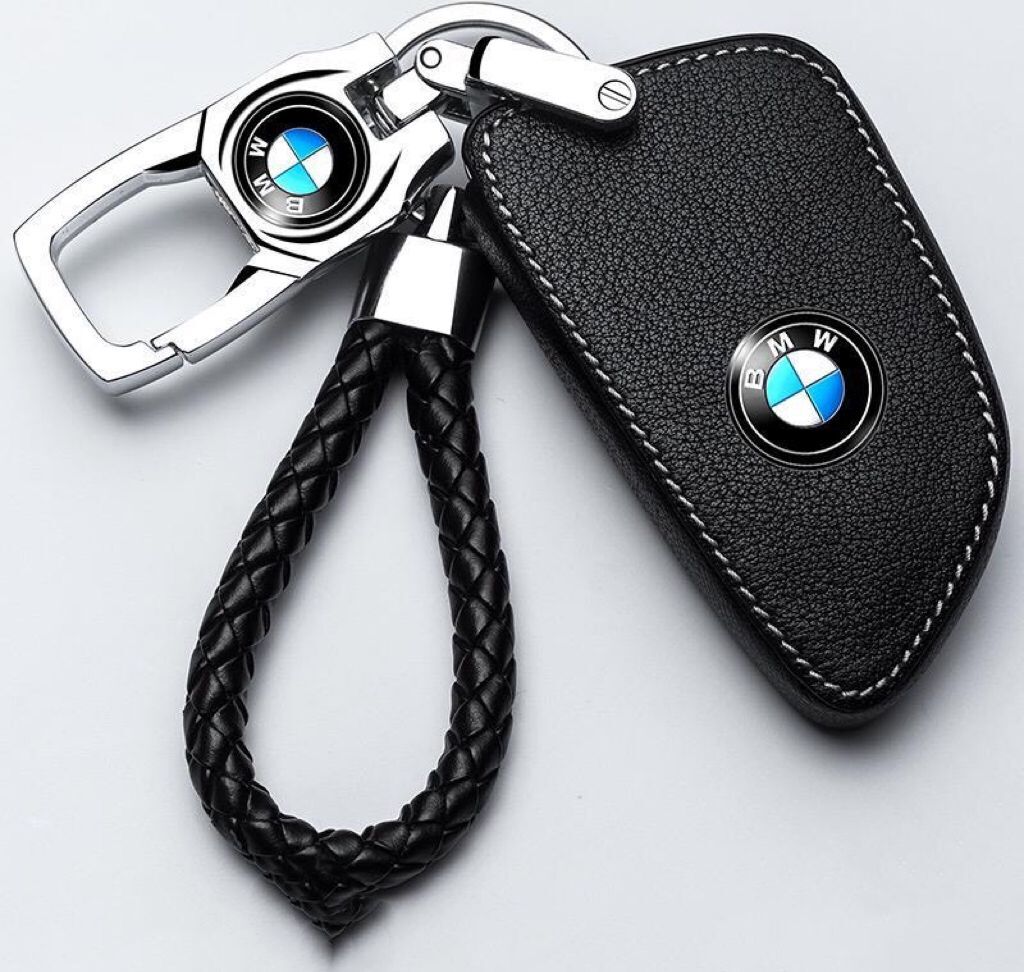 BMW キーケース キーホルダー　レザー　3点セット　黒色