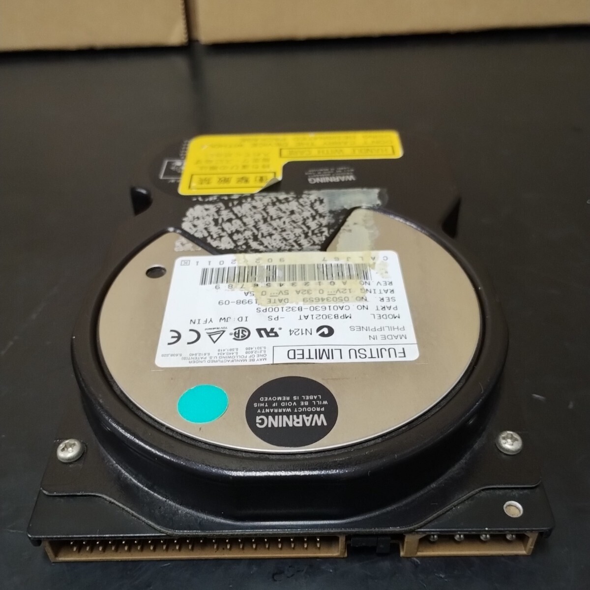 O25 FUJITSU HDD 3.5インチ 2.1GB UltraATA IDE MPB3021ATU 中古品 CrystalDiskinfo 正常判定 回転音が高い