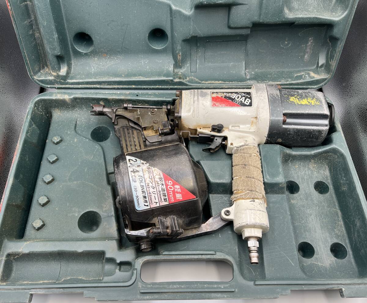 日立工機　90㎜ ロール釘打ち機 NV90AB　動作未確認　ジャンク　エアツール　A1458