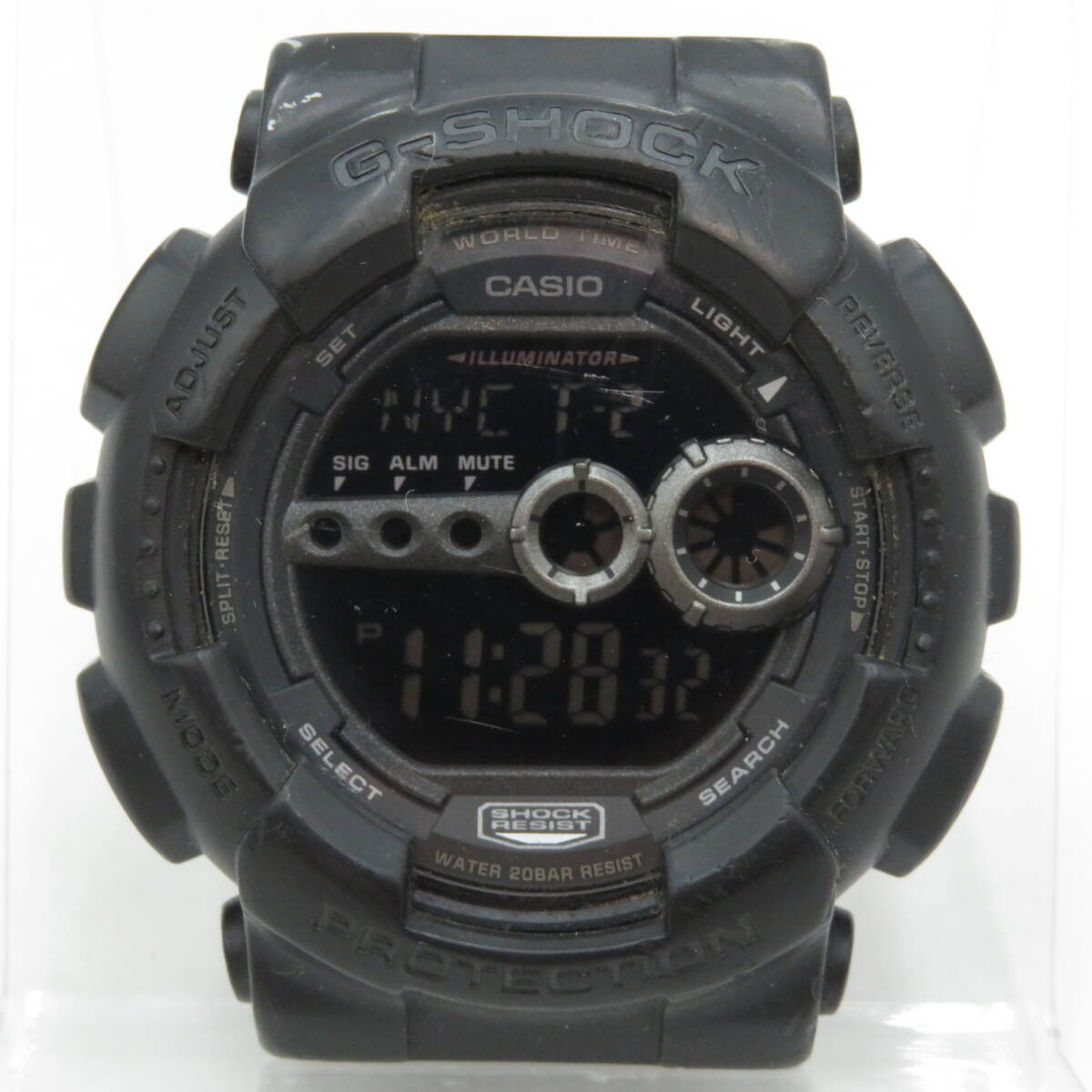 腕時計◆CASIO カシオ G-SHOCK Gショック デジタル GD-100【3263】動作品 中古品 USED●S0869■