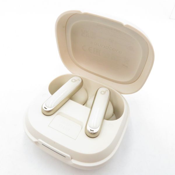 イヤホン◆Anker アンカー SoundCore サウンドコア P40i A3955 オフホワイト 簡易動作確認済 中古 USED●S0996■