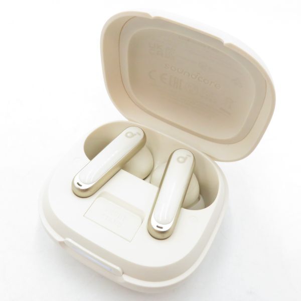 イヤホン◆Anker アンカー SoundCore サウンドコア P40i A3955 オフホワイト 簡易動作確認済 中古 USED●S0995■