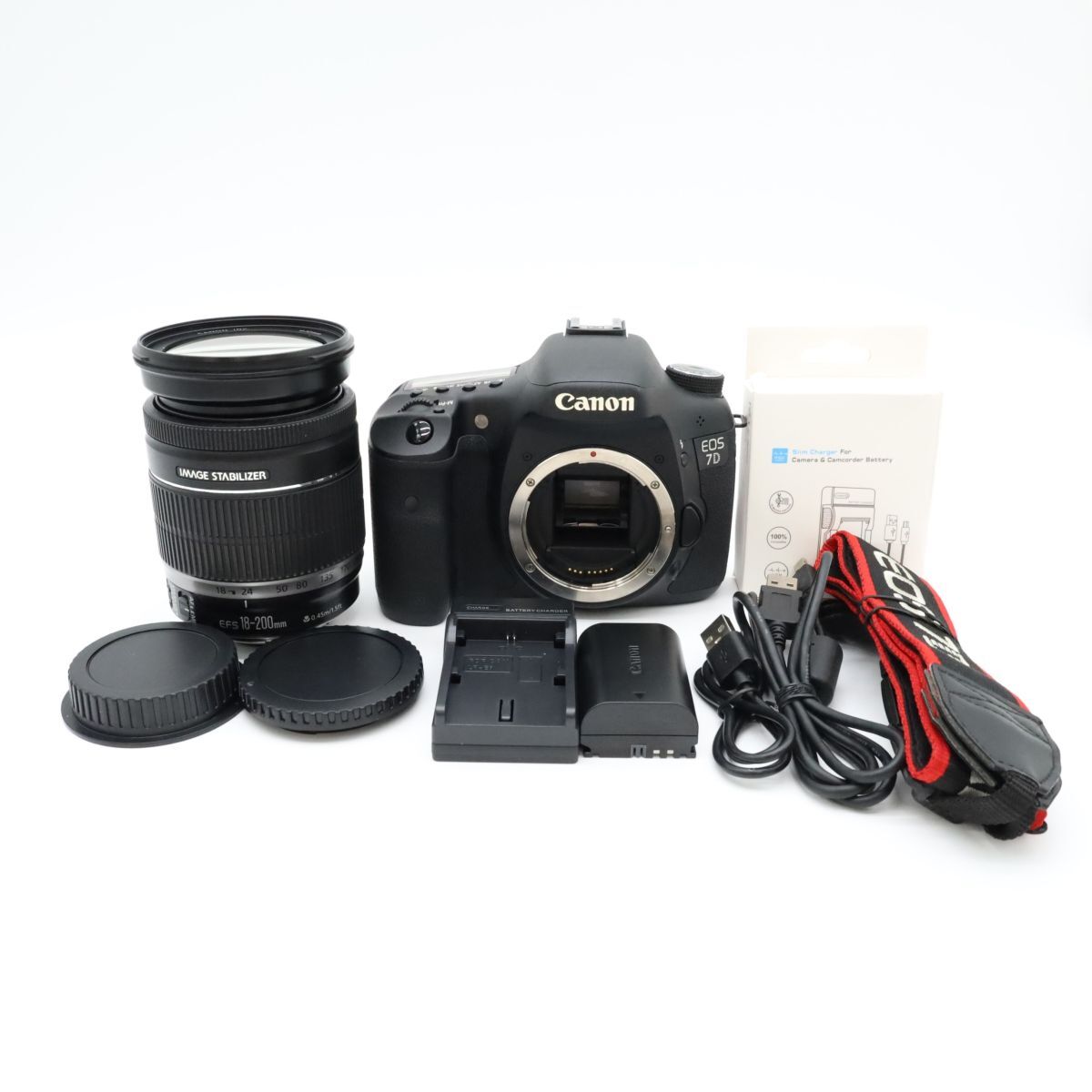 ショット数1,149回 Canon EOS 7D EF-S 18-200mm IS USM ボディ デジタル一眼レフ レンズキット 動作確認済 キヤノン #S021005