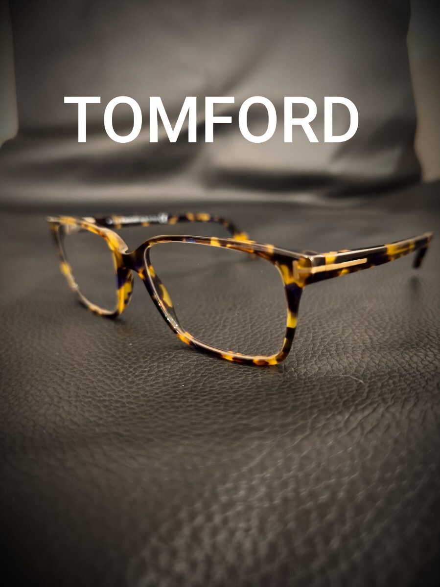 良品◆TOM FORD トムフォード TF5311 056◆高級 ハバナ/べっ甲柄 スクエア セルフレーム メガネ 眼鏡 サングラス メンズ レディース 53□15