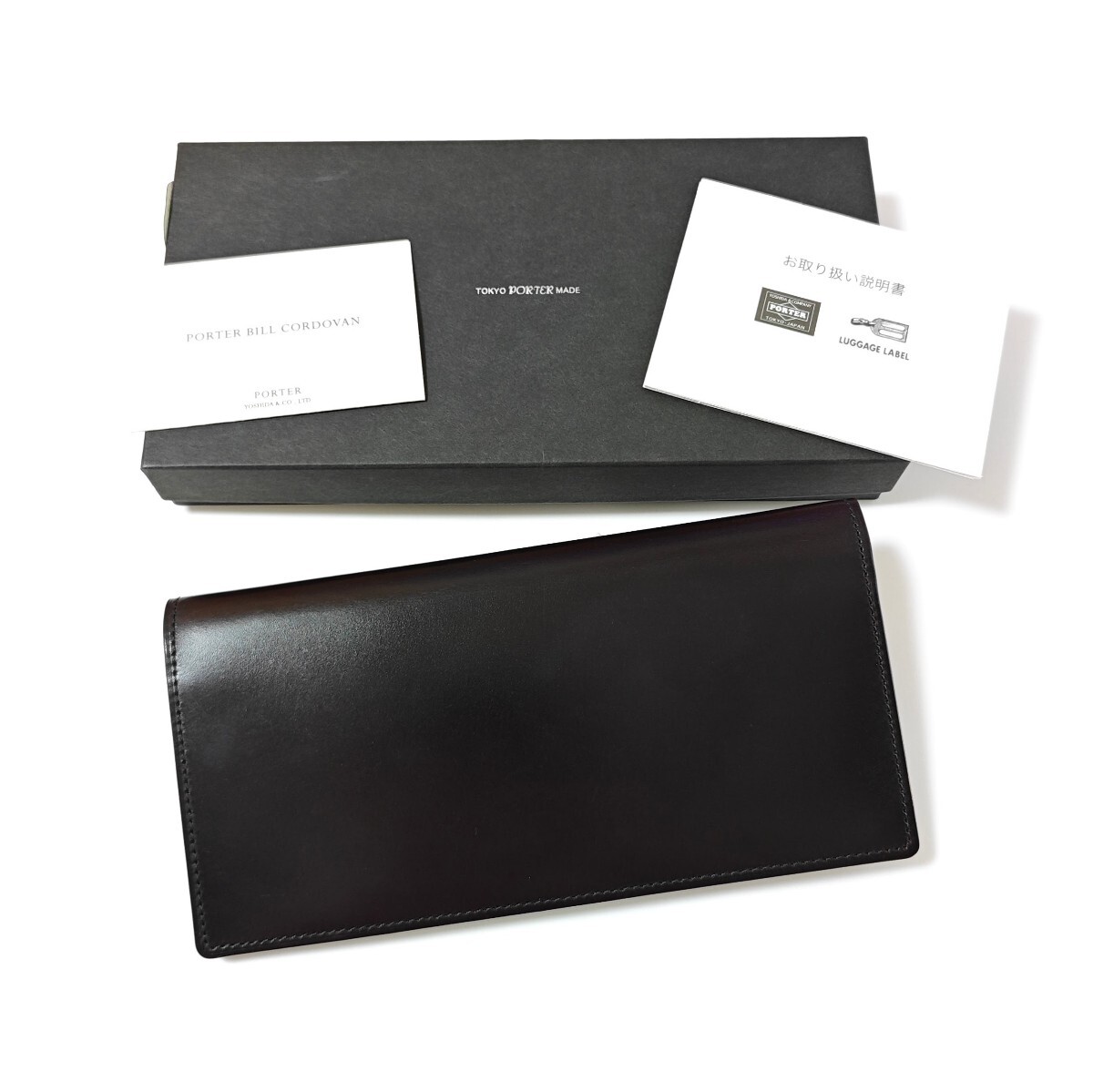 PORTER ビルコードバン ロングウォレット 184-02269 長財布 ブラック BILL CORDVAN ポーター 国内正規品