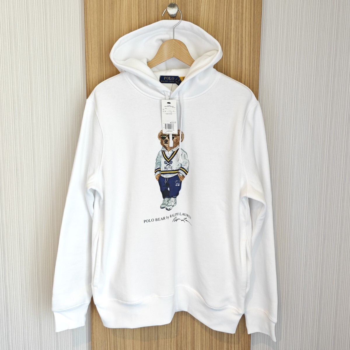 ラルフローレン ポロベア メンズ パーカー ホワイト Mサイズ 国内正規品 POLO BEAR 
